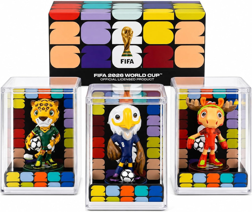 FIFA World Cup 2026 Mascot Figurine 13.8" Display Statue with Acrylic Dome – Custom Laser Engraved Personalized Gift for Soccer Fans & Collectors | Official Licensed