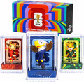 FIFA World Cup 2026 Mascot Figurines Set of 3 – USA Eagle, Mexico Jaguar & Canada Moose Collectible Soccer Statues with Display Case (6cm-A)