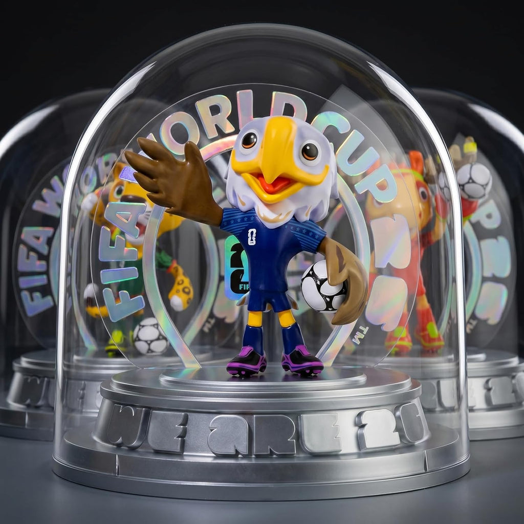 FIFA World Cup 2026 USA Mascot Clutch the Bald Eagle Figurine – Personalized Laser Engraved Display Statue with Acrylic Dome | Official Licensed Soccer Gift