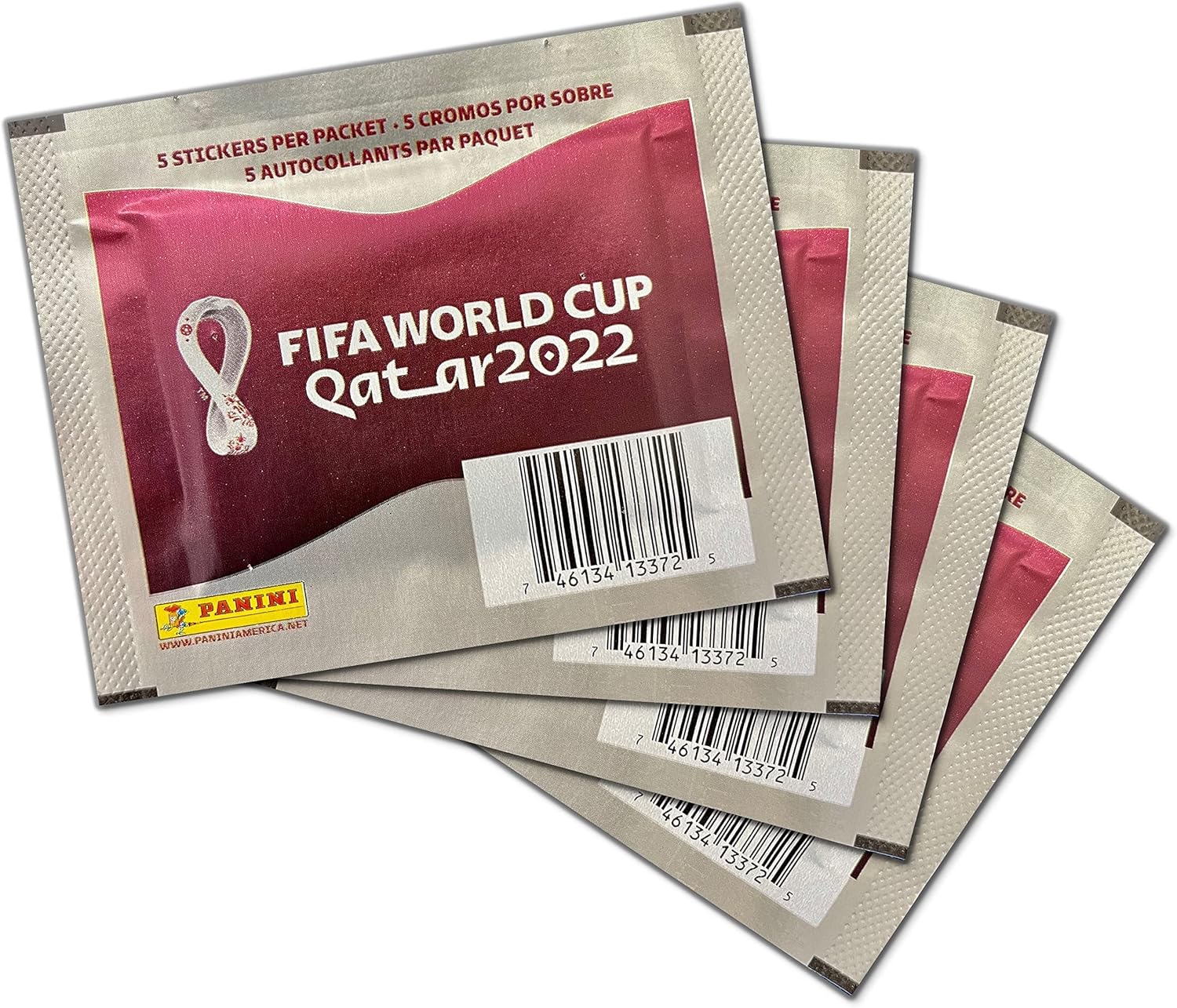 Panini FIFA World Cup Qatar 2022 Sticker Box – 50 Packs with 250 Stickers Total | Official Soccer Collectible for Fans & Album Builders