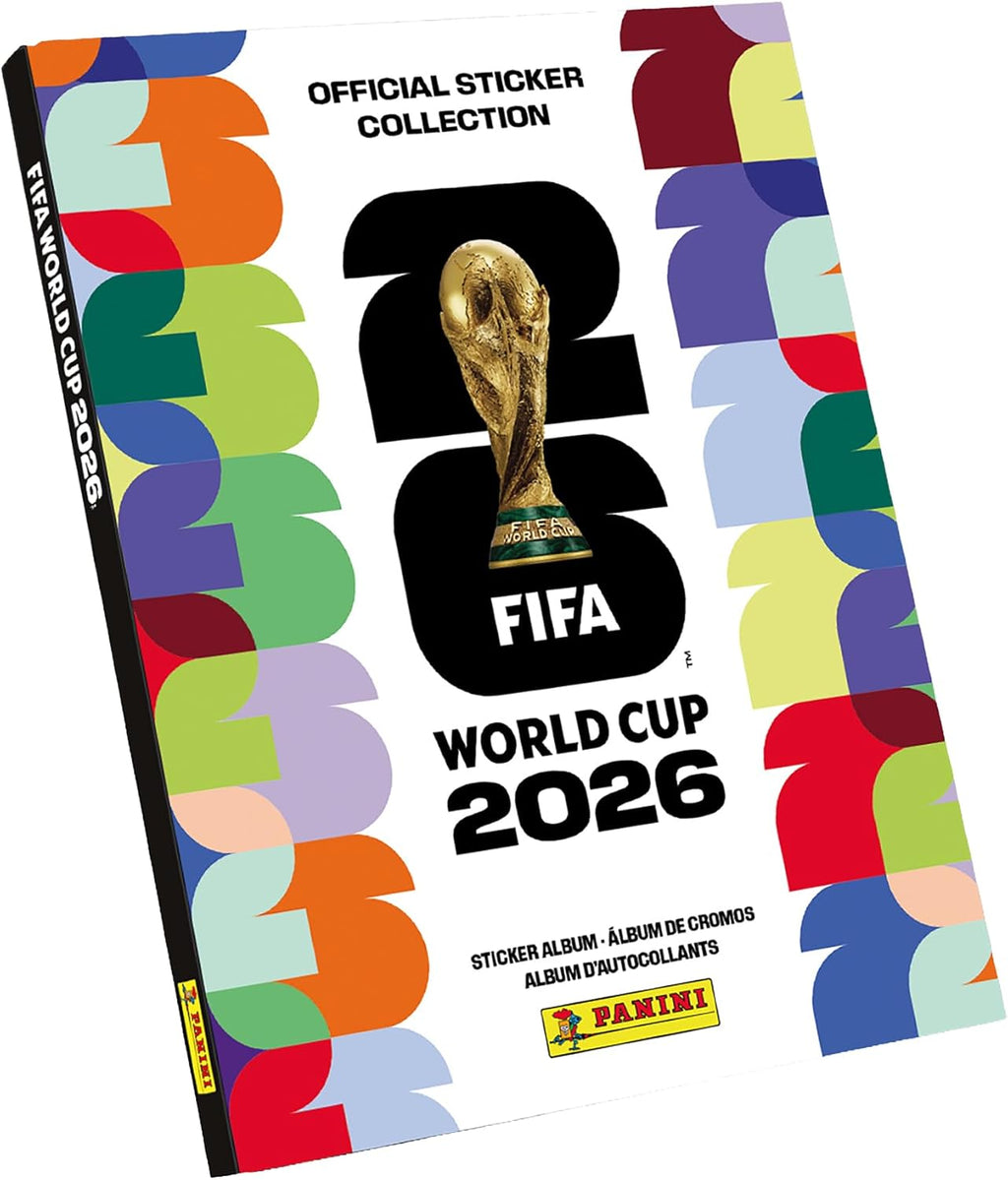 Panini FIFA World Cup 2026 Sticker Collection – Exclusive Collector's Bundle with Hardcover Album + Tin & 50 Sticker Packs | Limited Edition Official Soccer Gift