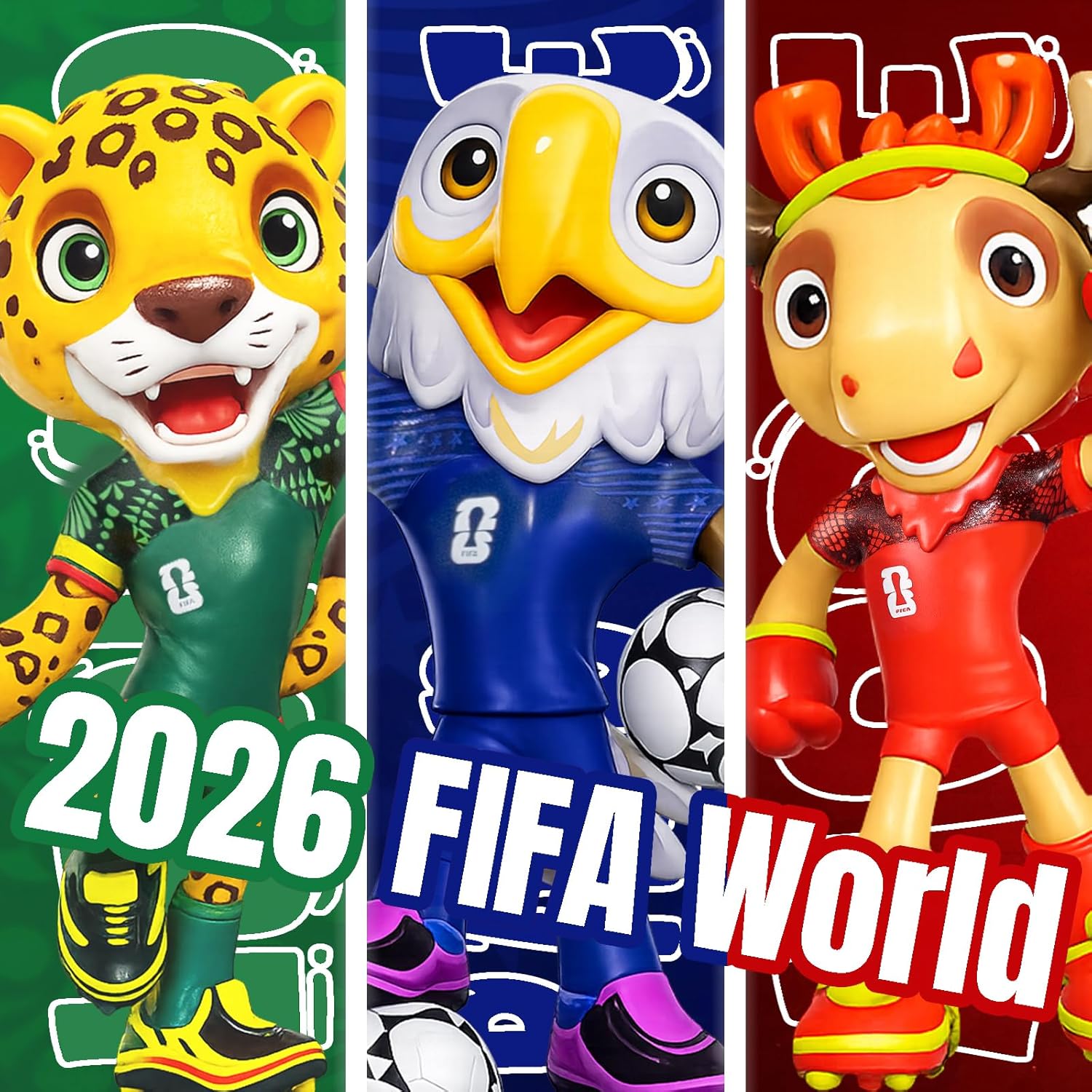 FIFA World Cup 2026 Mexico Mascot Zayu Jaguar Figurine – Personalized Laser Engraved Display Statue with Acrylic Dome | Official Licensed Soccer Gift